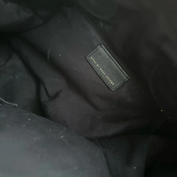 Marc By Marc Jacobs Black Satchel with Gold Accents - Picture 5 of 7